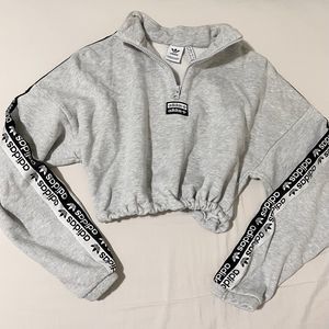 Adidas Crop Half Zip Pullover S